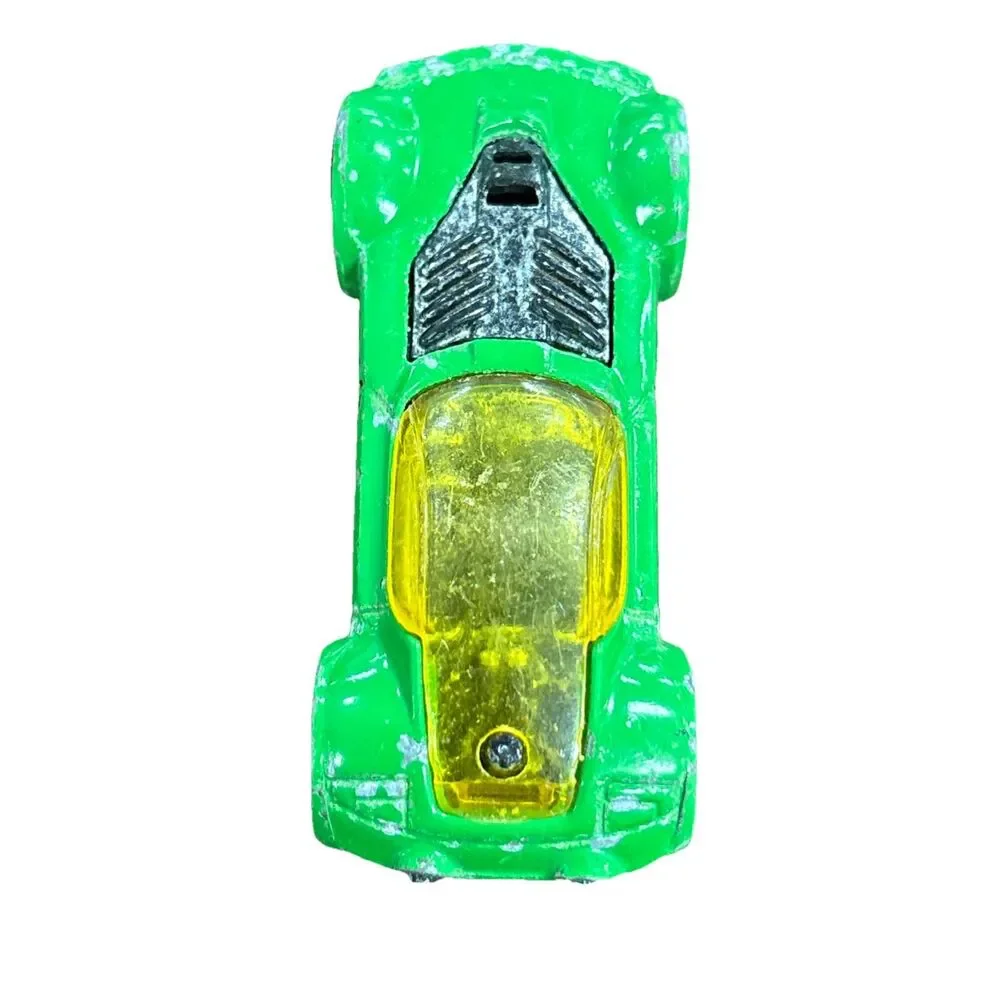Hot Wheels 2001 Green Ballistik Hot Wheels Cab Co. Taxi Made in Thailand *ROUGH*